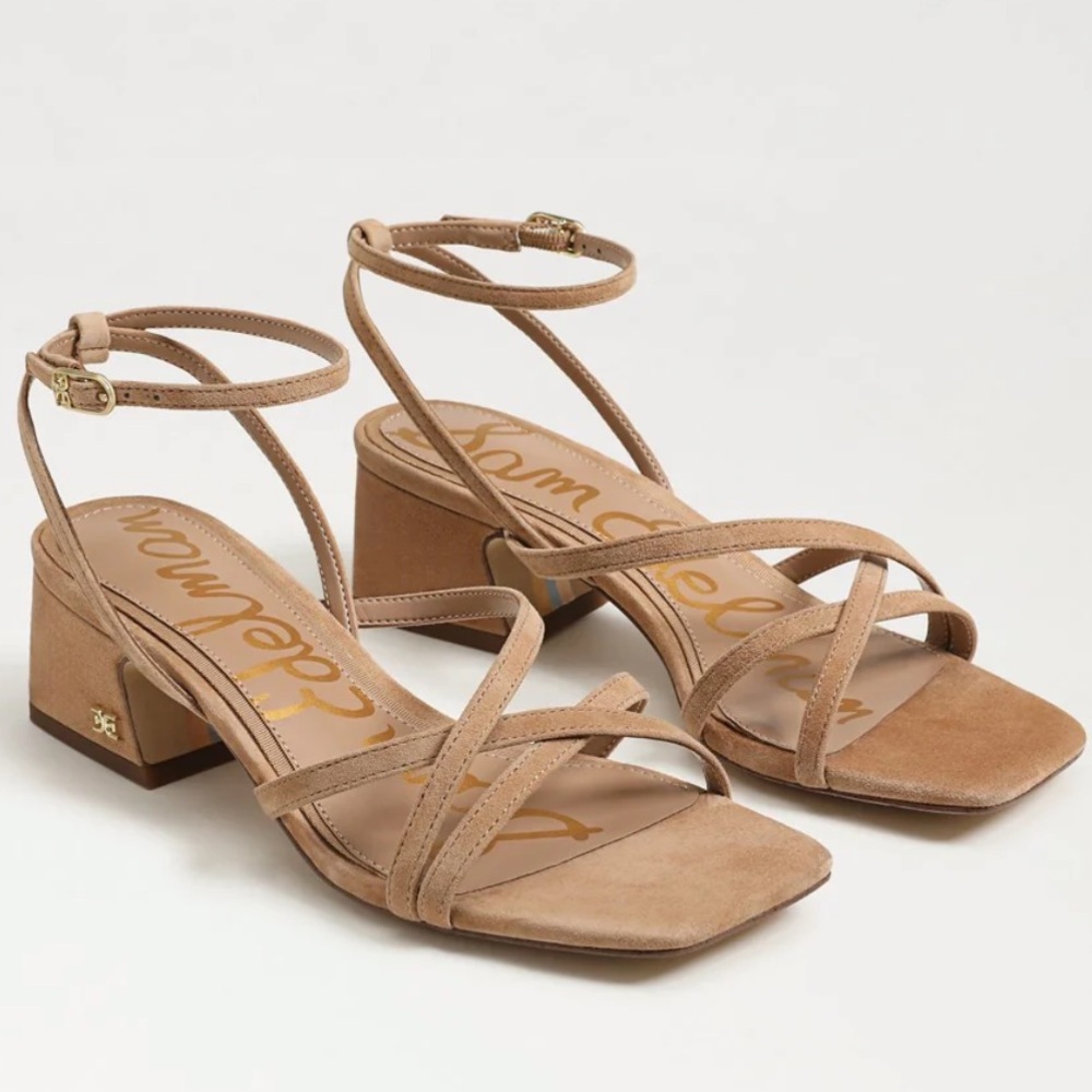 Womens Sam Edelman Whitley Block Heel Sandal in Tan Suede
8.5